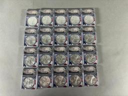 Group Lot of 20 Liberty Silver Dollar Coins ANACS Graded