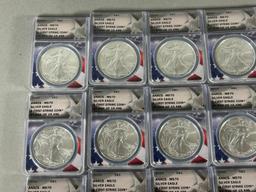 Group Lot of 20 Liberty Silver Dollar Coins ANACS Graded