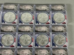 Group Lot of 20 Liberty Silver Dollar Coins ANACS Graded