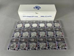 Group Lot of 18 Liberty Silver Dollar Coins ANACS Graded