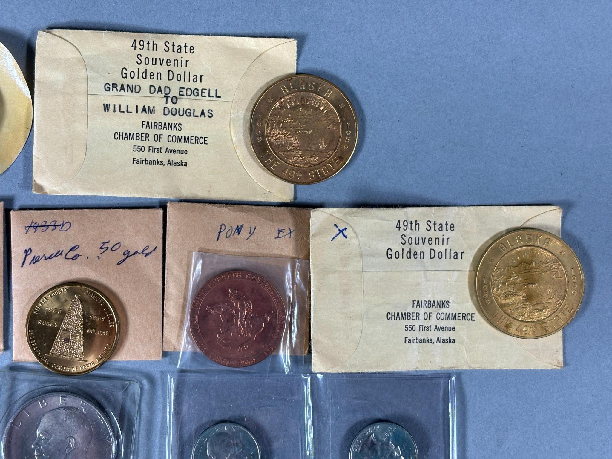 Group Lot of Assorted Coins and Tokens