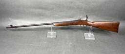 Unusual Percussion Rifle 44 Cal Peep Sight Marked "US"