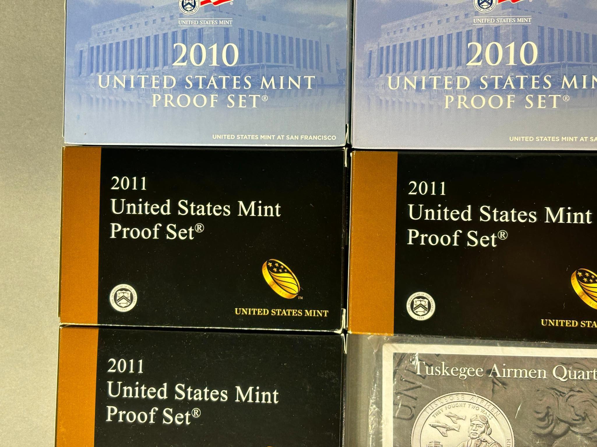 Group Lot of 13 US Mint Vintage Coin Proof Sets Etc