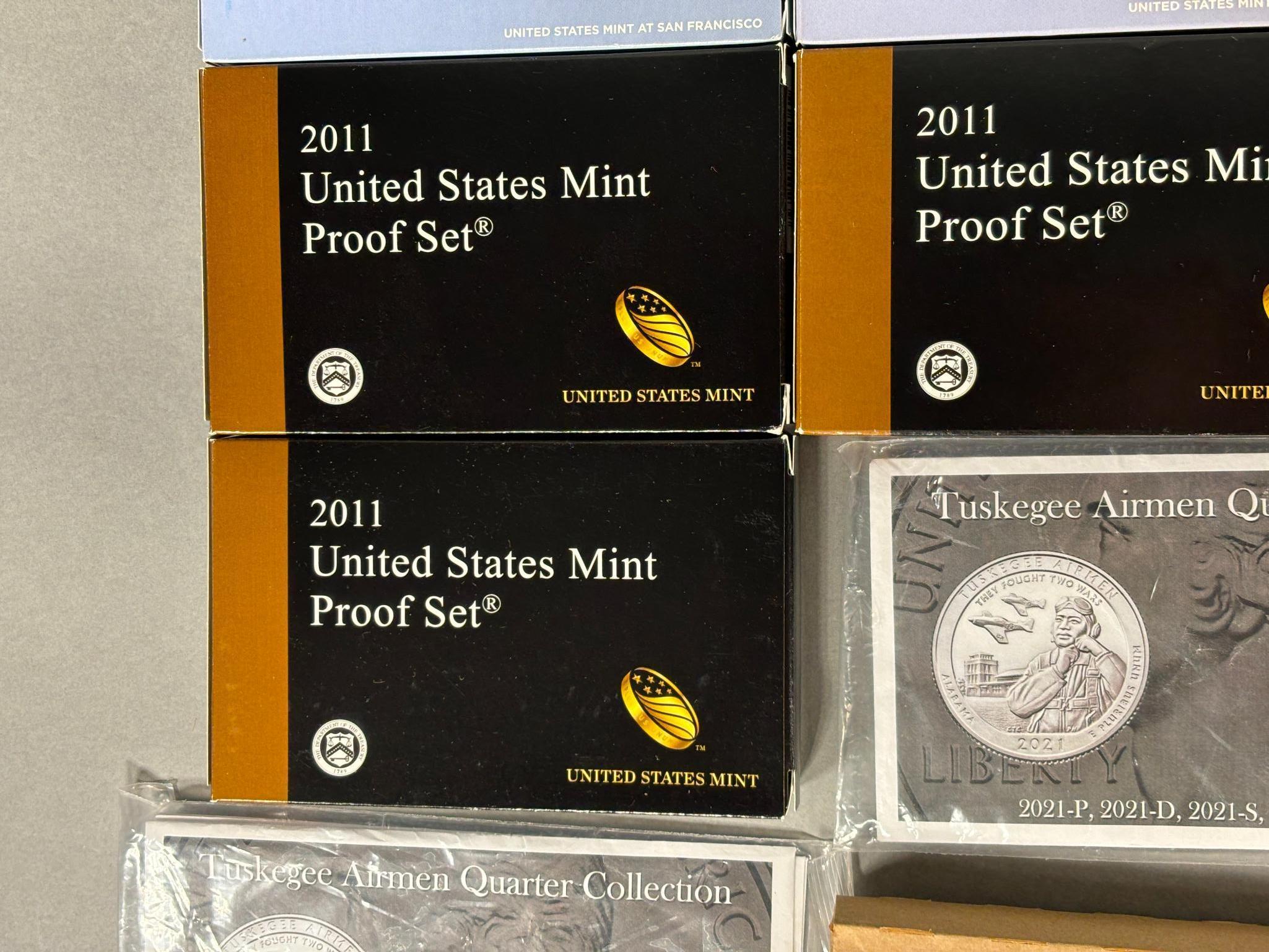 Group Lot of 13 US Mint Vintage Coin Proof Sets Etc