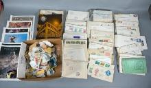 Group Lot of Stamp Related Material, Envelopes