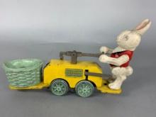 Lionel Pre-War Peter Rabbit Easter Bunny Hand Car with Flanged Wheels