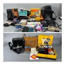 Large Lot of Vintage Cameras and Accessories