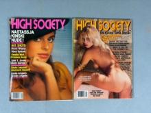 Two Vintage Adult Magazines High Society