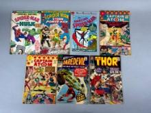 Group Lot Vintage Superhero Comic Books 12 cent Thor, Daredevil