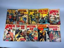 Group Lot of 10 Vintage Comic Books 10 Cent Western