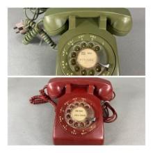 2 Vintage Rotary Phones