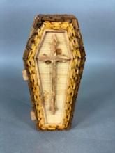 Vintage Wood Coffin