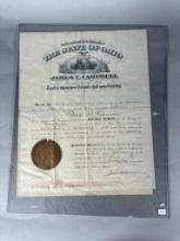 Early Antique Ohio Notary Document