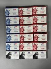 18 US Mint Proof Sets - 11 Are Silver Sets 5 Are Not