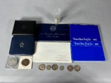 Assorted Silver and Other US Mint Coins, Tube of Silver Canadian Coins
