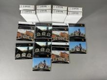 Lot of Uncirculated Sealed Mint Coin Rolls $240 Face Value Quarters & More