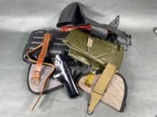 Group Lot Firearm Accessories Holster, Bags, Case, Belt and More