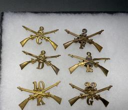 U.S. SPAN-AM WAR M95 CAP - HAT INSIGNIA LOT (10)