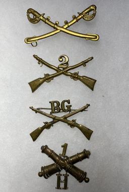 U.S. INDIAN WAR ERA HAT INSIGNIA