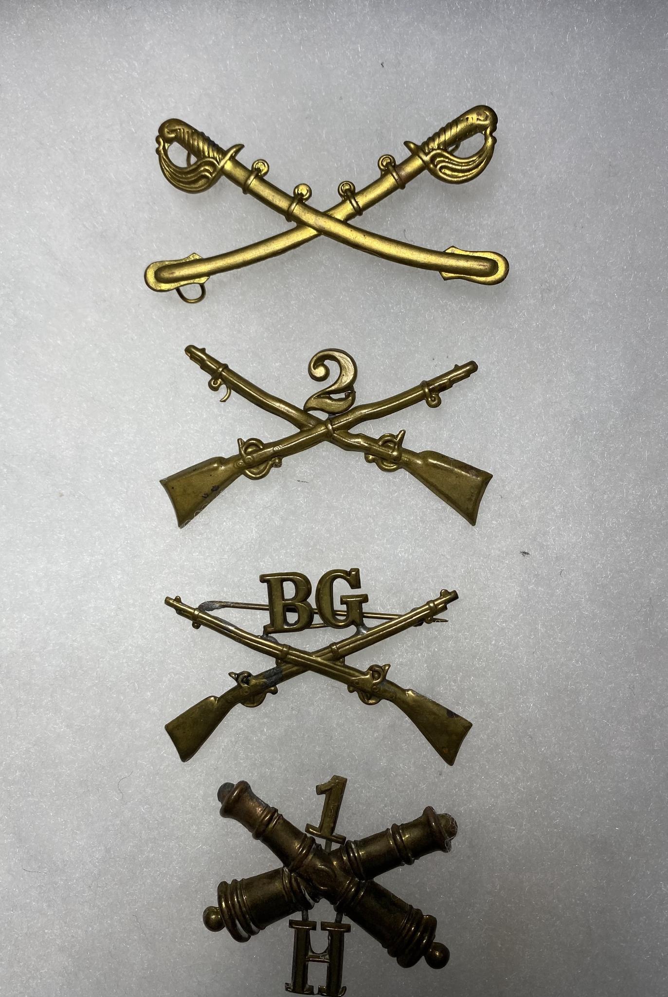 U.S. INDIAN WAR ERA HAT INSIGNIA