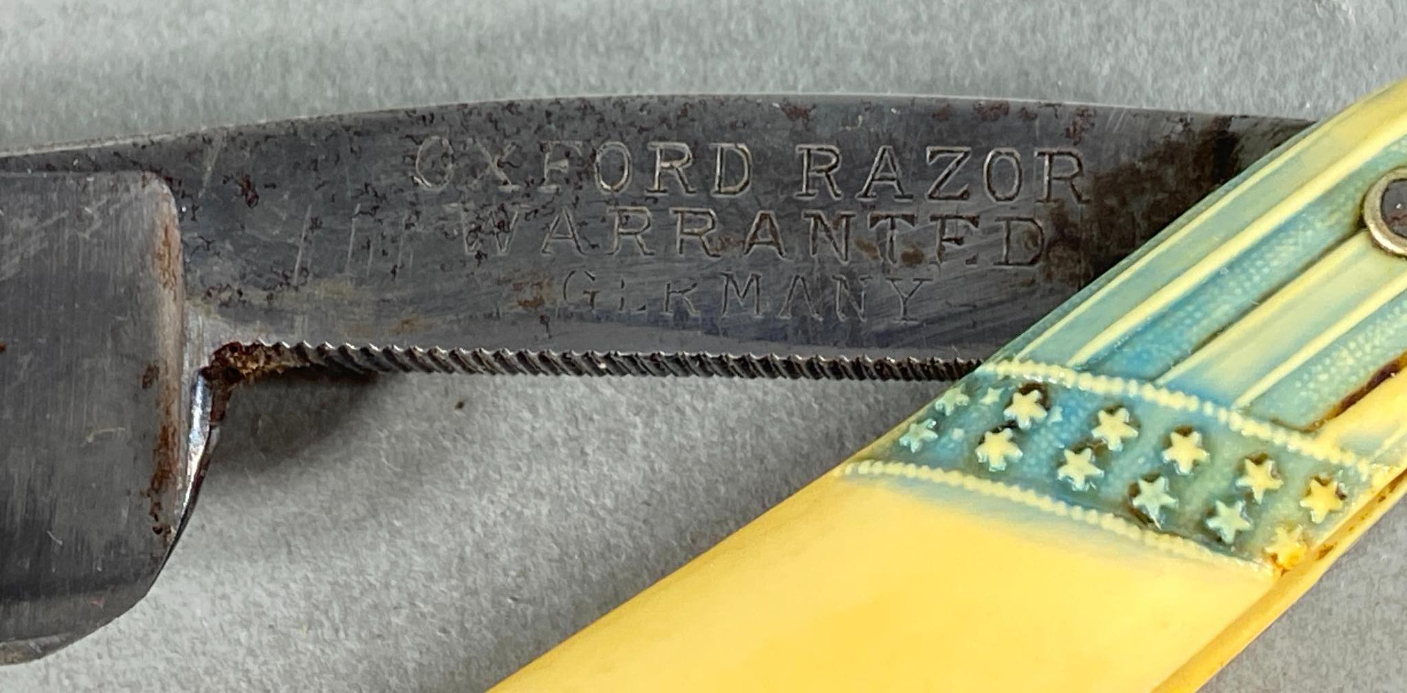 1900-1938 US PATRIOTIC OXFORD RAZOR - EAGLE MOTIF