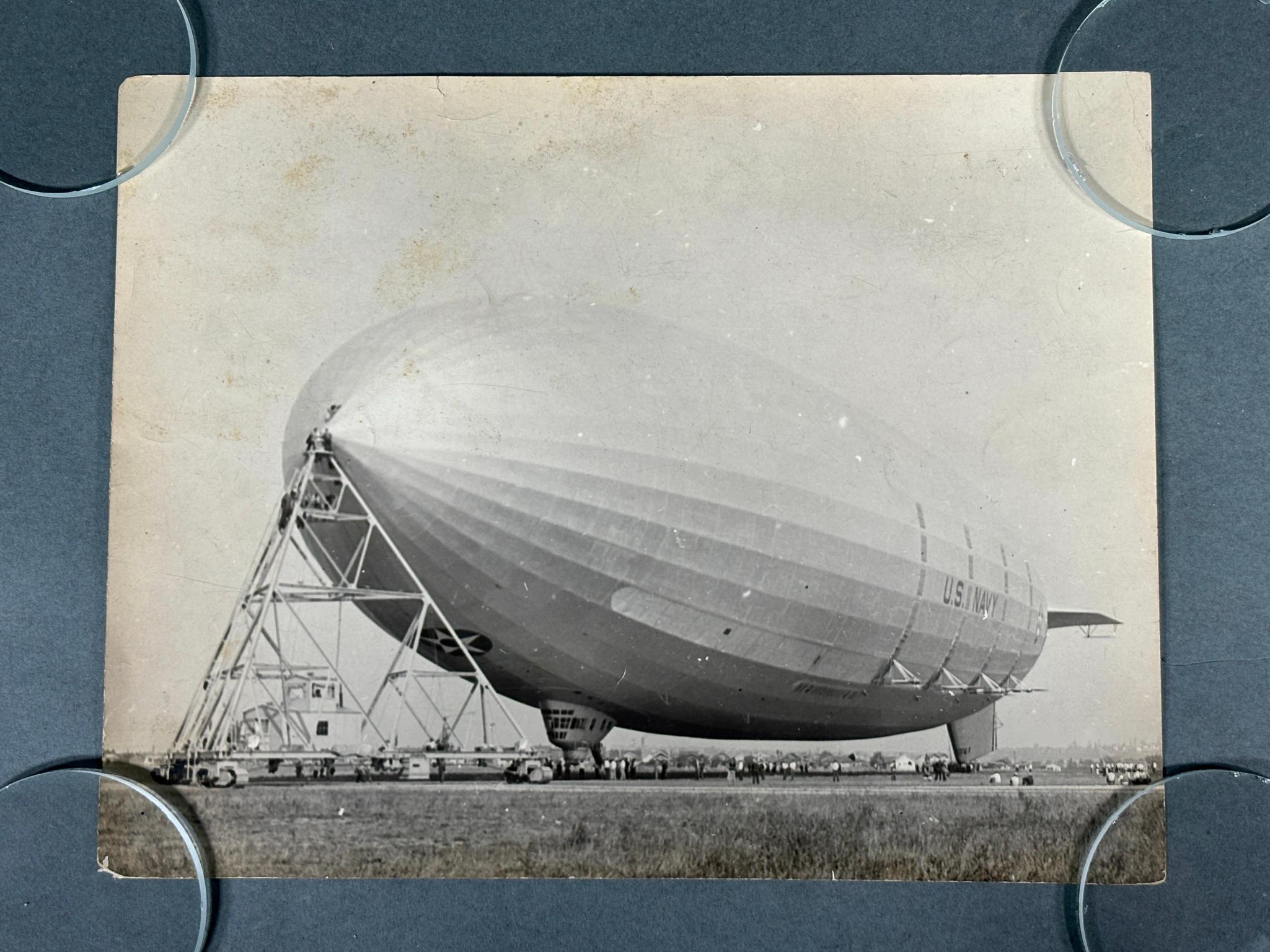 U.S.S. AKRON AIRSHIP BLUEPRINTS, PHOTOS & FABRIC