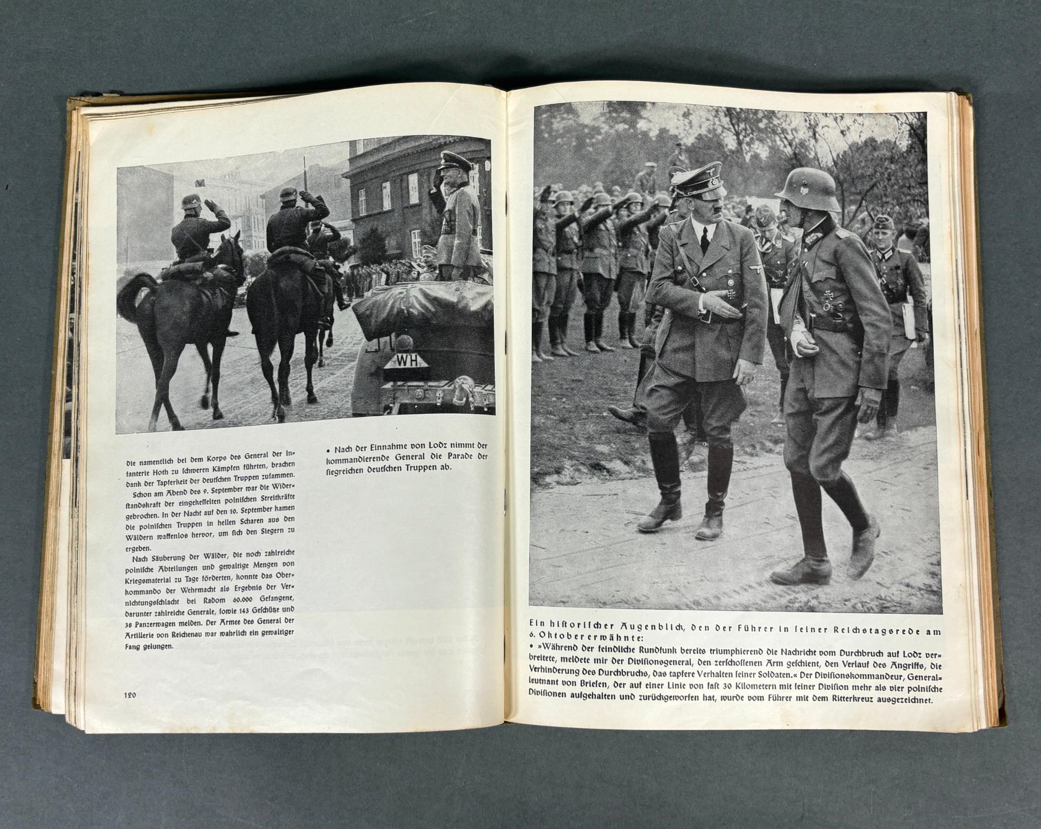 WW2 1940 NAZI GERMAN BOOK CAMPAIGN AGAINST POLAND