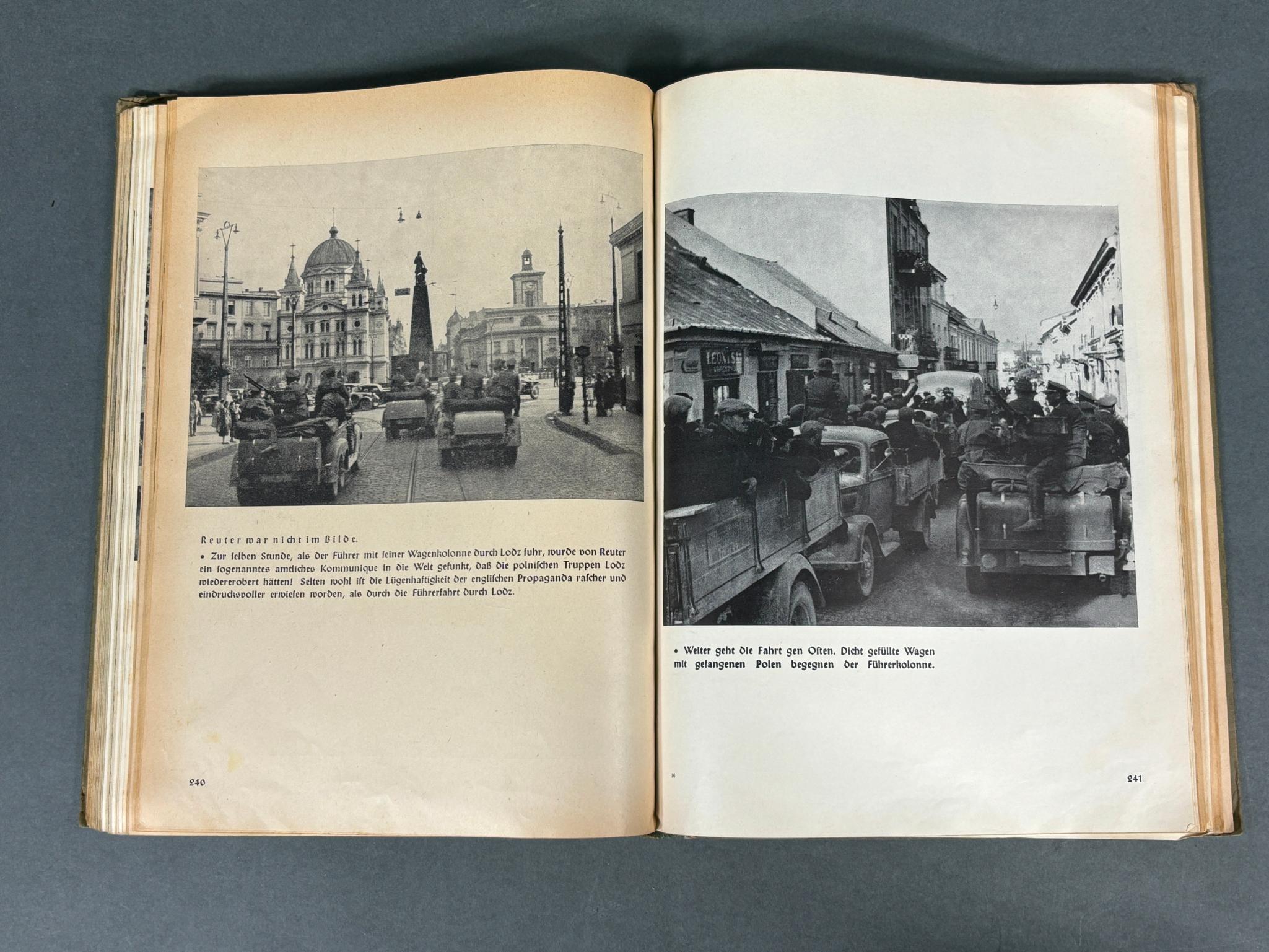 WW2 1940 NAZI GERMAN BOOK CAMPAIGN AGAINST POLAND