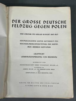 WW2 1940 NAZI GERMAN BOOK CAMPAIGN AGAINST POLAND