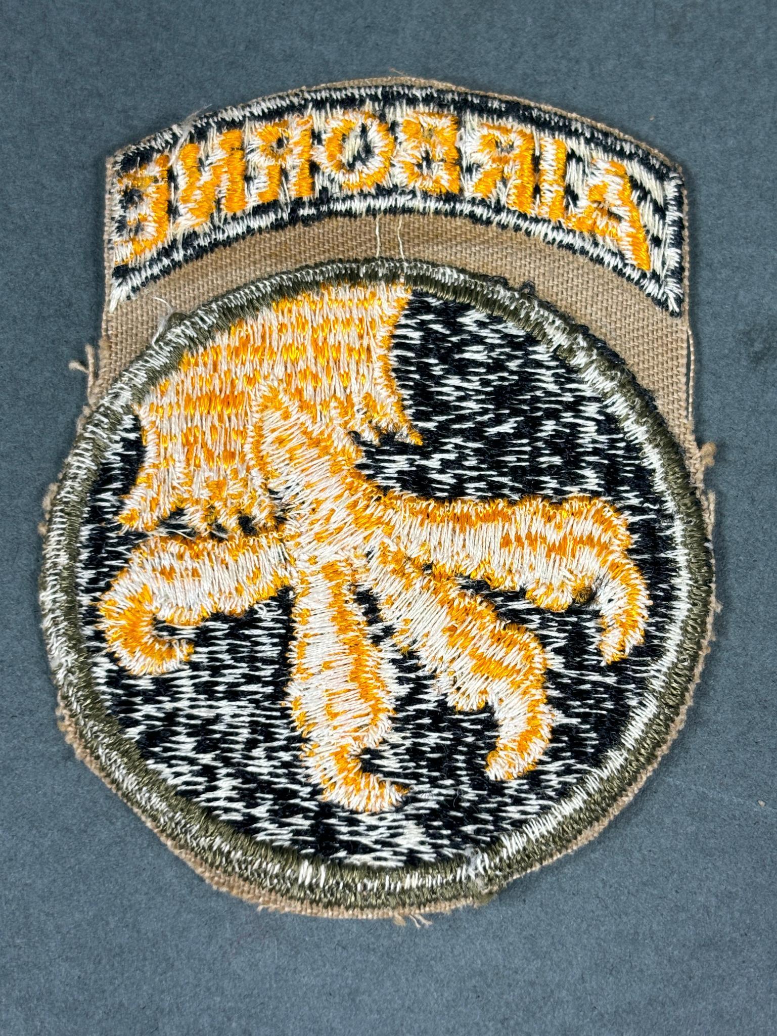 WWII U.S 17TH AIRBORNE REVERSE TALON PATCH & TAB