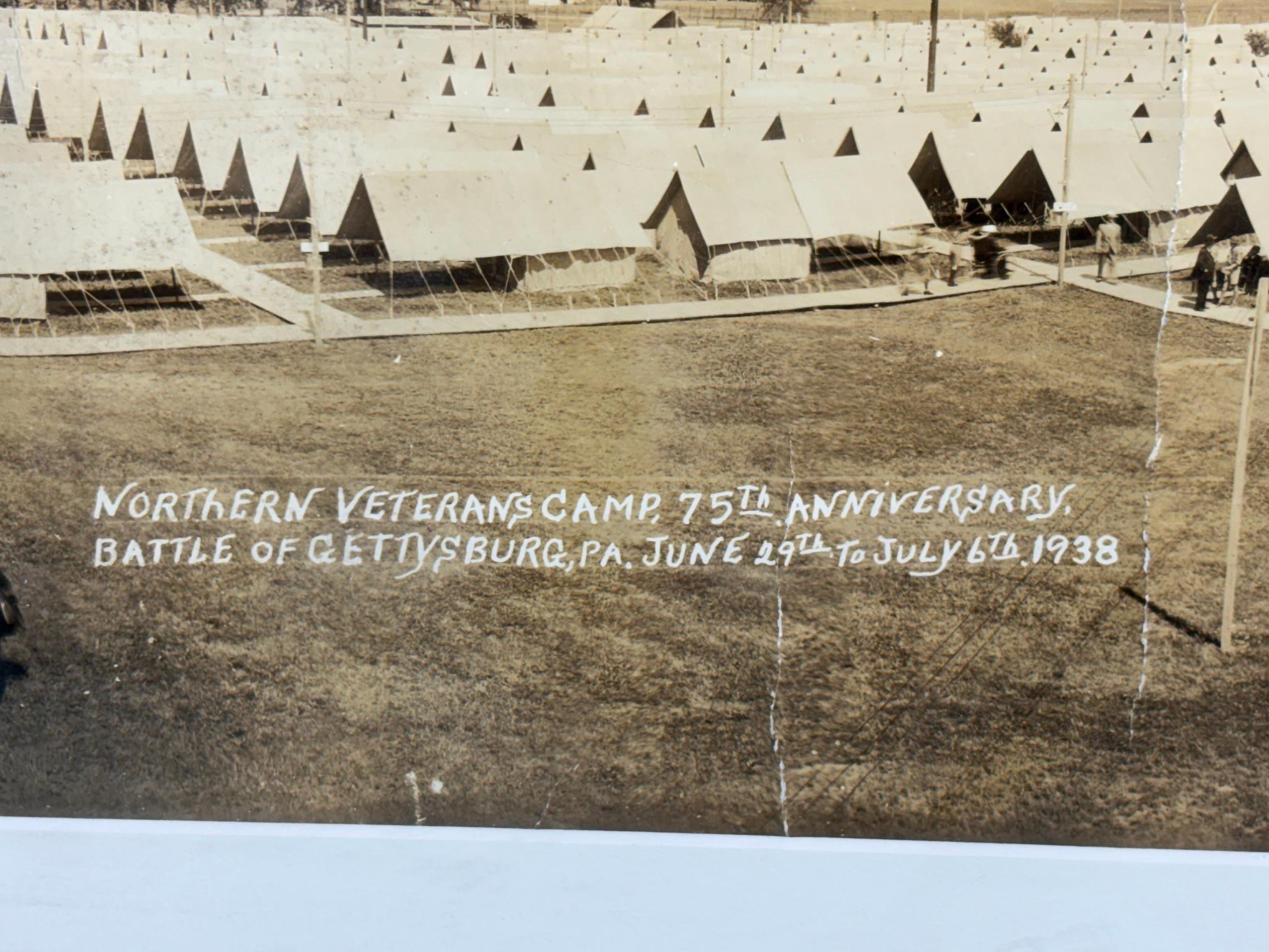 G.A.R. 1938 GETTYSBURG 75TH ANNIVERSARY YARDLONG UNION CAMP