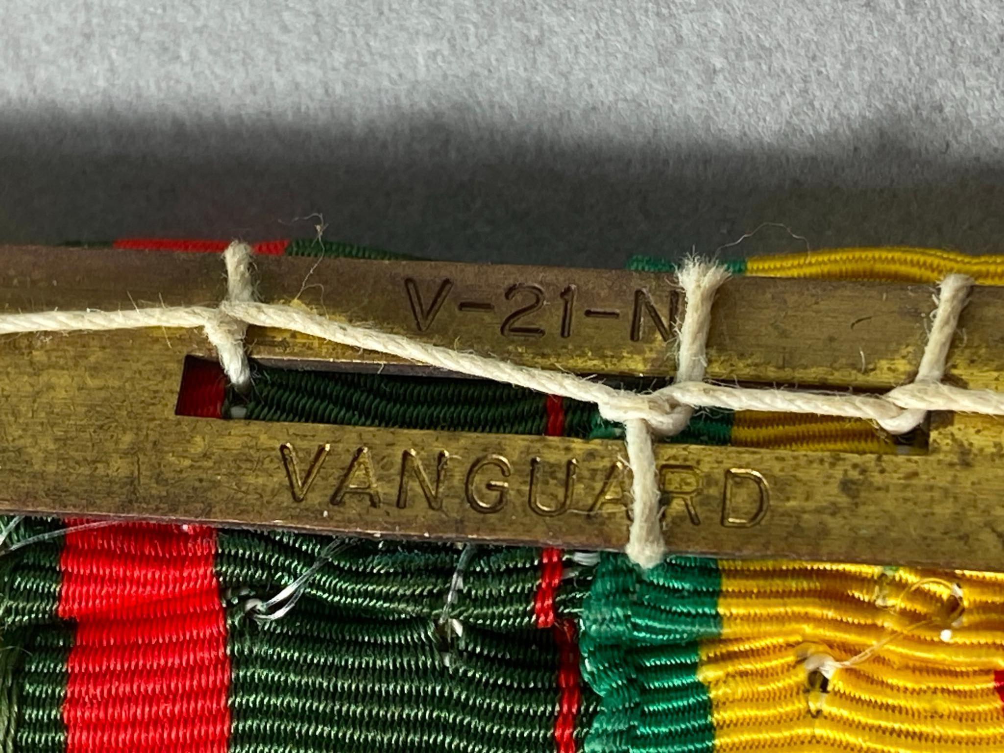 VIETNAM WAR VANGUARD MEDAL BAR W/ 5 MEDALS