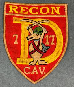 VIETNAM WAR 17TH CAV RECON PATCH - THEATER MADE