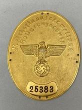 WWII NAZI GERMAN CUSTOMS BORDER SLEEVE ARM SHIELD