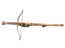 UNUSUAL 19TH CENTURY FULL SIZED MEDIEVAL CROSSBOW