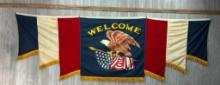 CIVIL WAR G.A.R. PATRIOTIC WELCOME BANNER