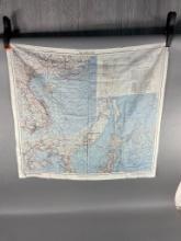 WWII US AAF SILK ESCAPE & EVASION MAP JAPAN CHINA
