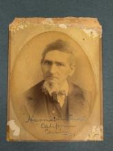 CABINET CARD 1ST CALIFORNIA CAVALRY CIVIL WAR VET - INDIAN FIGHTER