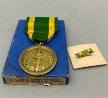 SPAN AM WAR SERVICE NUMBERED MEDAL & BOX MATCHING