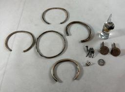 Group Lot of Sterling Silver Jewelry 133 grams Total