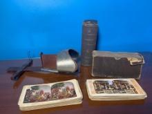 Stereoscope with Stereoview Photos