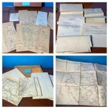 Group of Documents for Postal Workers who Worked on Trains