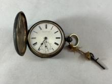 1853 Sterling Silver Hallmarked Pocket Watch Memphis Tennessee