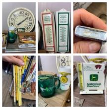 Agriculture Related Thermometers, Zippo Lighter, Farm Related Advertising Pens, Pencils & More