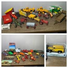 Diecast & Plastic Tractors, Implements and Cars - Some by Ertl