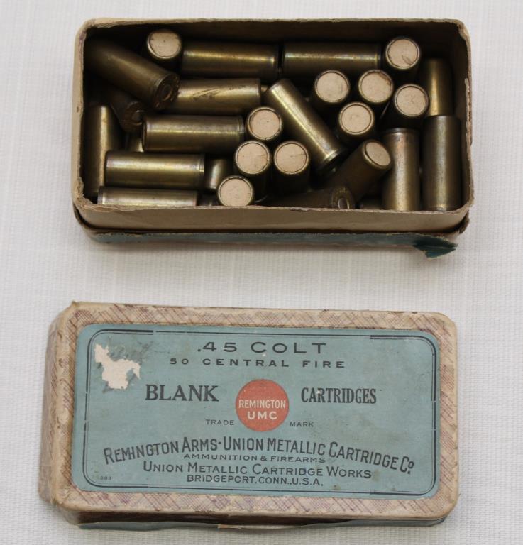 partial box Remington UMC .45 Colt blank