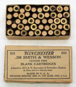 box of Winchester .38 Smith & Wesson blank