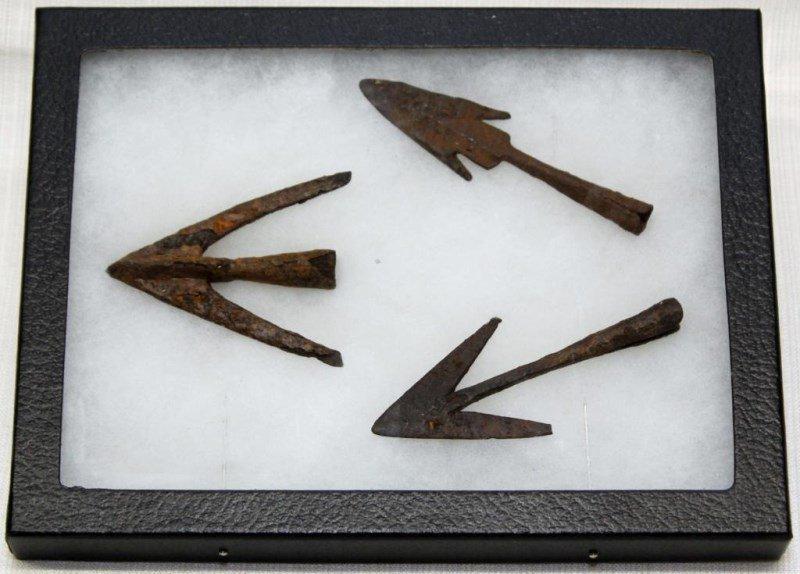 (3) Roman 200-400AD Spear-Arrow Iron Points