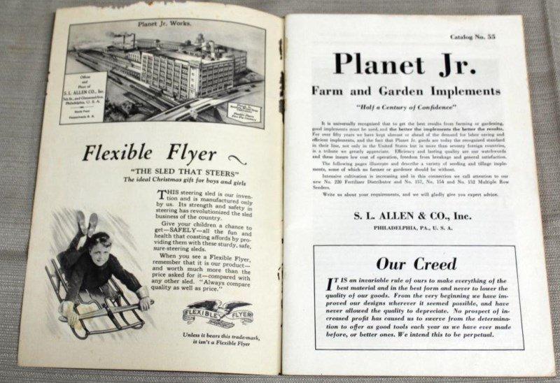 1930's Planet Jr. Farm & Garden Implements Catalog No. 55             g