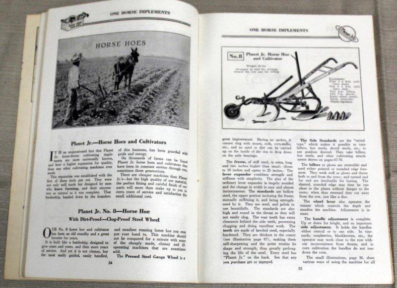 1930's Planet Jr. Farm & Garden Implements Catalog No. 55             g